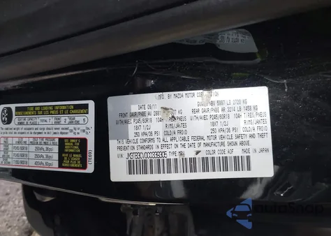 2012 Mazda Cx-9 Touring from USA, damaged, VIN JM3TB3CV0C0339305